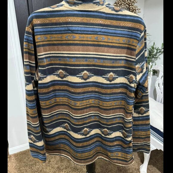 ROWM Mesa Sunset Quarter Snap Fleece Size XL Tall XLT NWT Southwestern Southwest - Picture 4 of 4